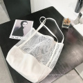 2021 New Simple Fashion Large Capacity Women Mesh Transparent Bag Double-Layer Large Beach Bags